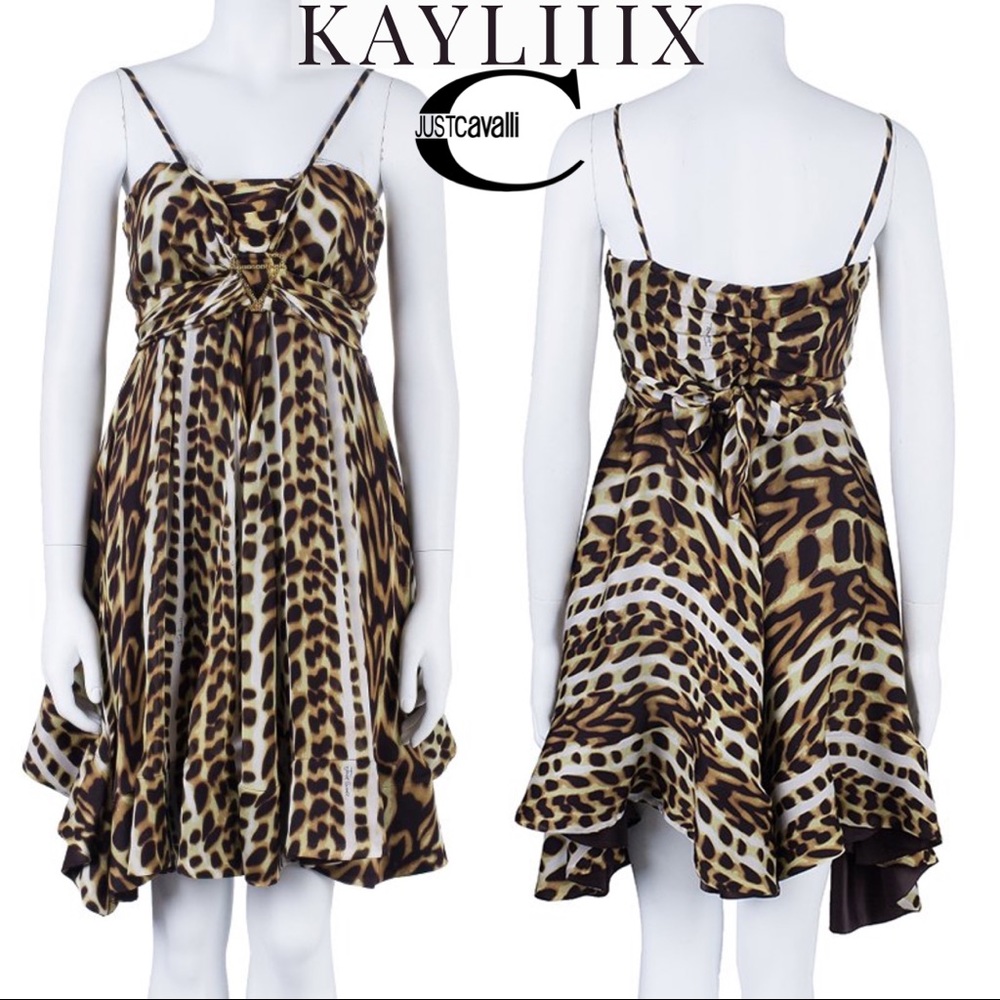 Roberto Cavalli Just Cavalli Leopard Babydoll NWT
